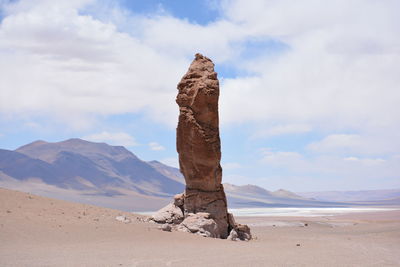 Scenic view of desert against sky