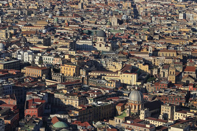 Domes and towers of the old town in naples