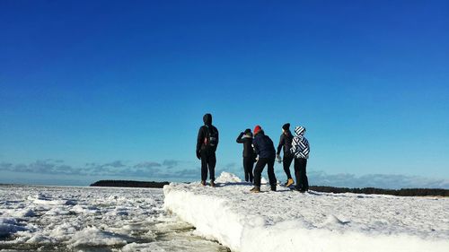 Man standing on rock