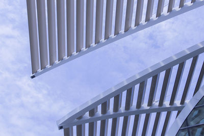 Low angle view of modern building against sky