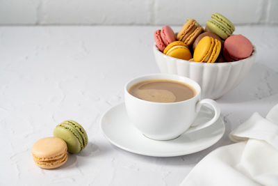 Close-up of coffee on table