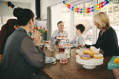 Group of people at restaurant