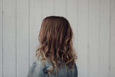 Rear view of young woman