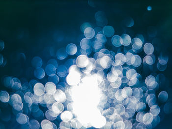 Defocused image of lights