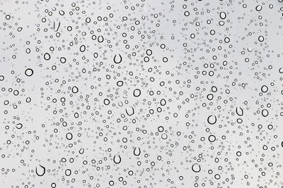 Water drops against clear sky during rainy season