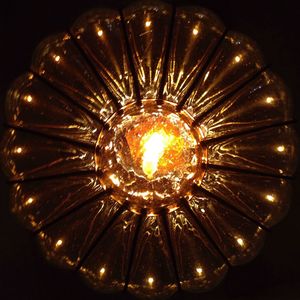 Low angle view of illuminated light bulb