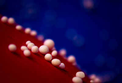 Defocused image of lights