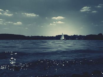 Scenic view of sea against sky