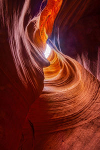 Rock formations in cave