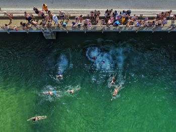 Group of people in water