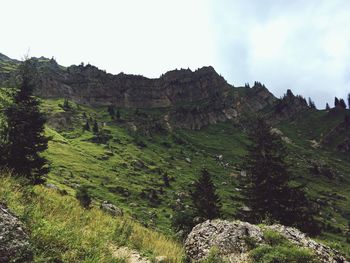 Scenic view of mountain against sky