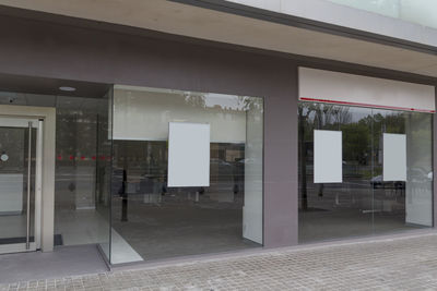 Entrance of building