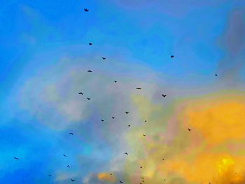 Low angle view of blue sky