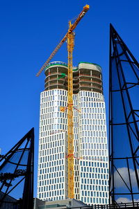 Low angle view of construction site