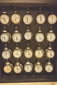 Clock on white wall