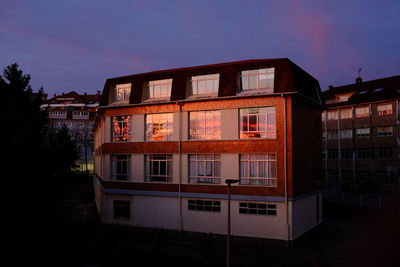 View of building at night