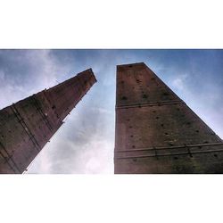 Low angle view of tower against sky