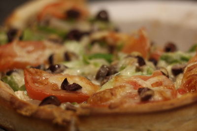 Close-up of pizza