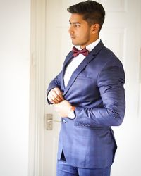 Man standing by door