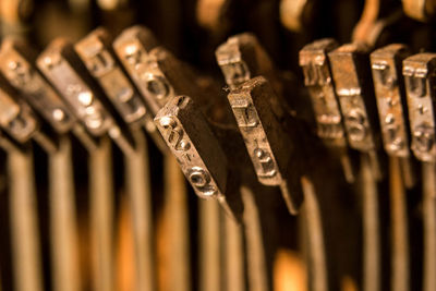 Full frame shot of piano keys