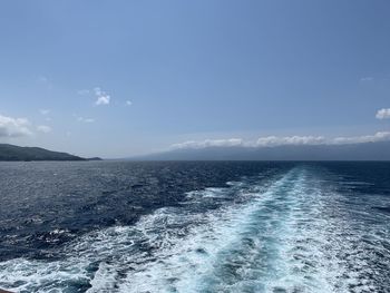Scenic view of sea against sky