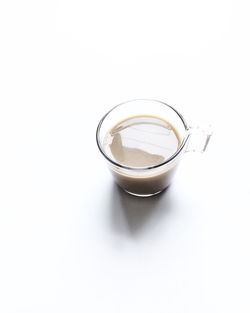 Close-up of drink against white background