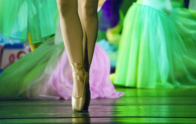 Closse-up of ballerina's feet. 