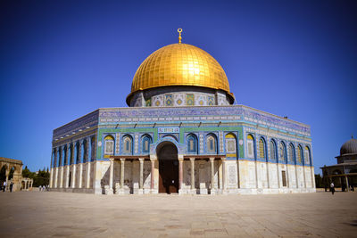 Dome of the rock against clear sky