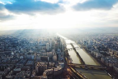 Aerial view of city