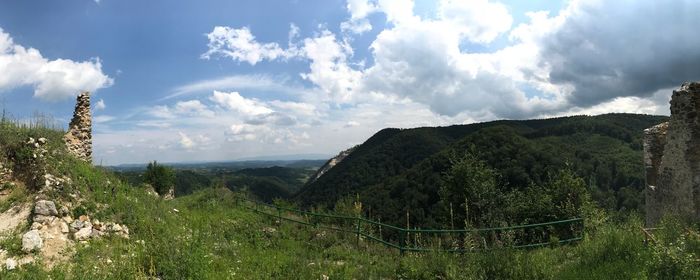 Panoramic view of landscape against sky