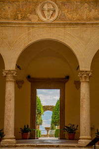 Low angle view of historical building