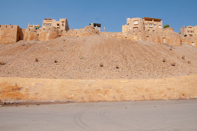 View of fort against sky