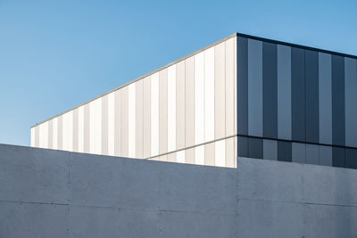 Low angle view of building against clear sky