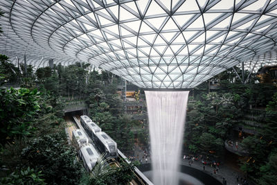 Scenic view of waterfall