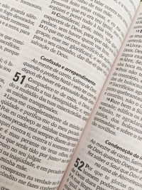 Close-up of text on paper