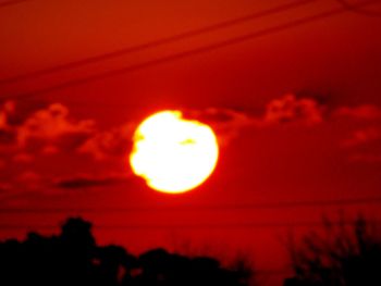 Scenic view of sunset sky