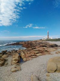 Lighthouse on beach