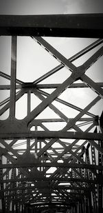 Low angle view of bridge against sky