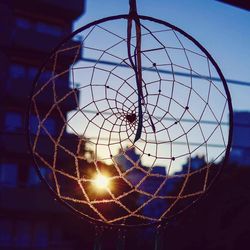 Low angle view of illuminated lights