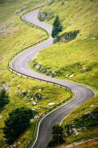 Road passing through landscape