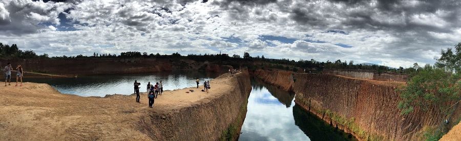 Reflection of clouds in water