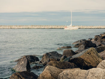 Scenic view of sea against sky