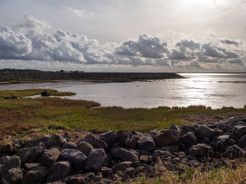 Scenic view of sea against sky