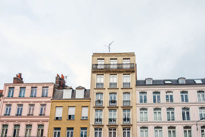 Low angle view of buildings against sky