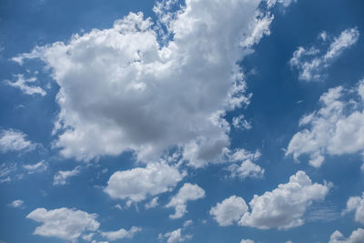 Low angle view of clouds in sky