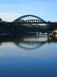 View of bridge over river