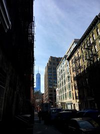 Low angle view of modern building