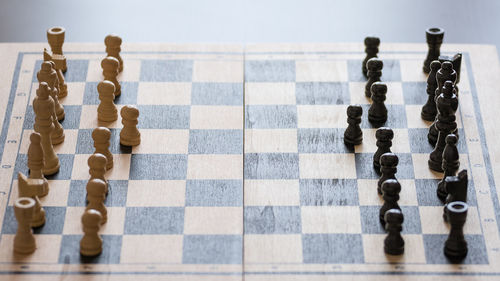 Full frame shot of chess board