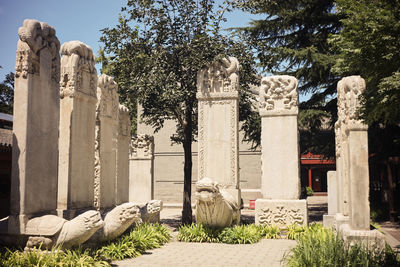 The king kong throne of zhenjue temple in wuta temple, beijing