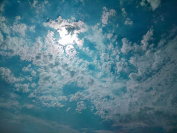Low angle view of clouds in sky